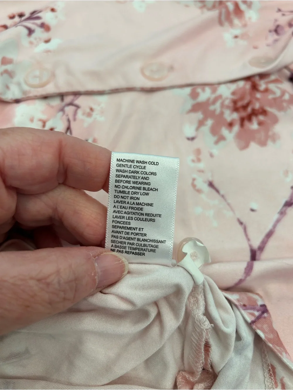 Jones New York Pink Floral Short-Sleeve Pajama Set